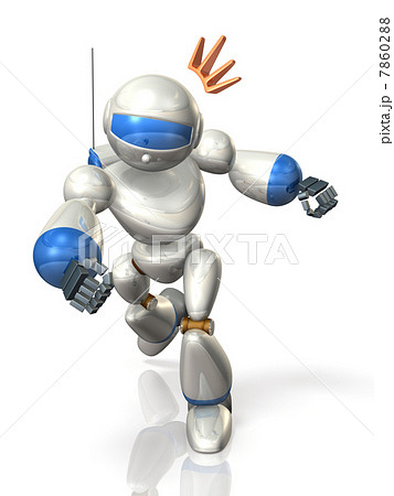 攻撃するロボットを描いた3Dレンダリング画像 7860288