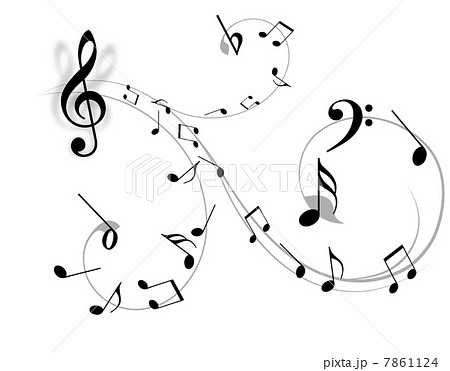 音楽の譜面のイラスト素材