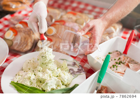 Working in a butchers shop 7862694