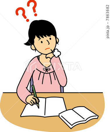 ため息をつく10代女子中学生 7863682