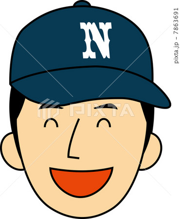 帽子を被った笑顔の20代男性 7863691