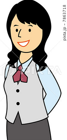 笑顔で立つOL 笑顔で立つOL 7863718