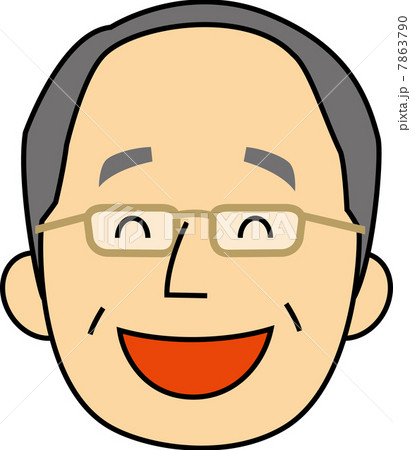 笑う60代役員男性の顔 笑う60代役員男性の顔 7863790