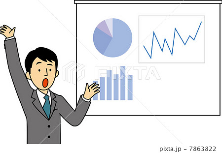 プレゼンテーションをするサラリーマン 7863822