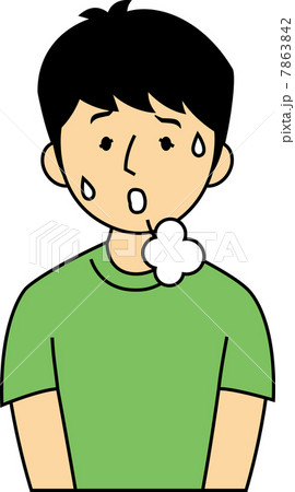 ため息をつく10代男子中学生 7863842