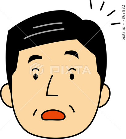 驚く60代男性の顔 7863882