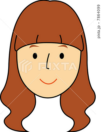 笑顔の20代女性の顔 笑顔の20代女性の顔 7864099