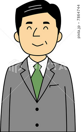 微笑む５０代サラリーマン 7864744