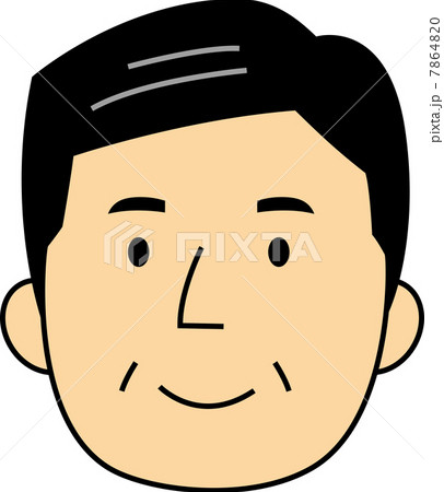 微笑む60代男性の顔 7864820
