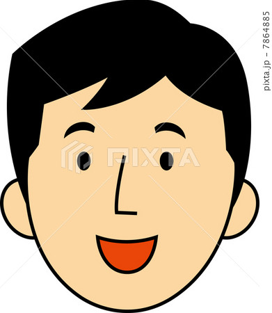 笑う３０代サラリーマンの顔 7864885