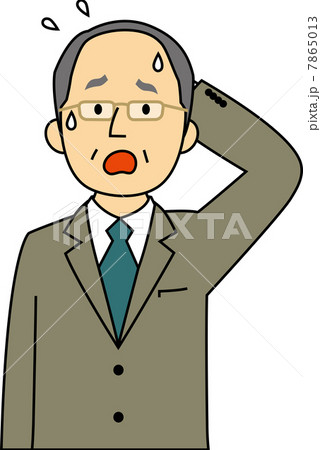 焦る60代会社役員男性 7865013