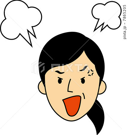 怒る30代OLの顔 7865205