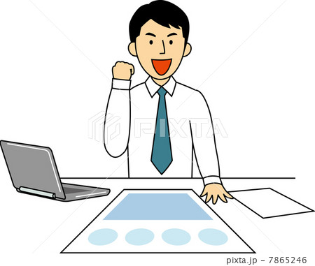 プレゼンをするサラリーマン 7865246