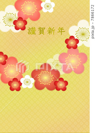 梅柄年賀状 梅柄年賀状 7866172