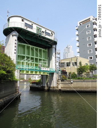 月島川水門 7866991