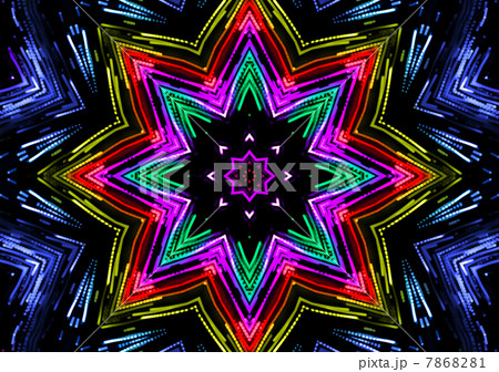 Abstract color pattern on black Abstract color pattern on black 7868281
