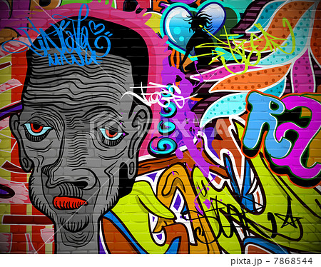 Graffiti Wall Urban Art Background Grunge Hip のイラスト素材