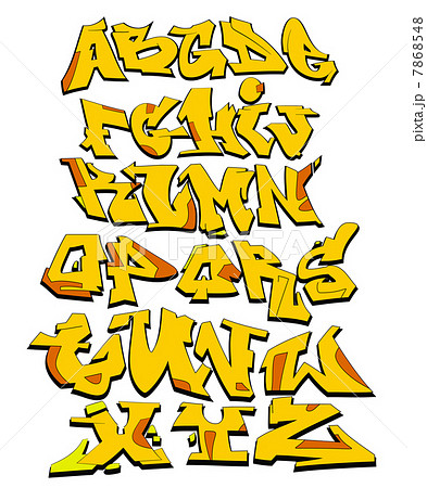 letter a graffiti fonts