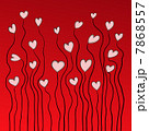 valentine day vector background, hearts on red 7868557