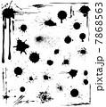 Spray graffiti blob paints, vector blood 7868563