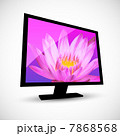 TV panel screen. Comuter monitor vector icon. 7868568