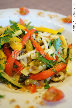 手打ちキタッラ　夏野菜の菜園風 7869783