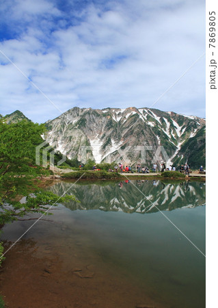 八方池に映る白馬連峰 7869805