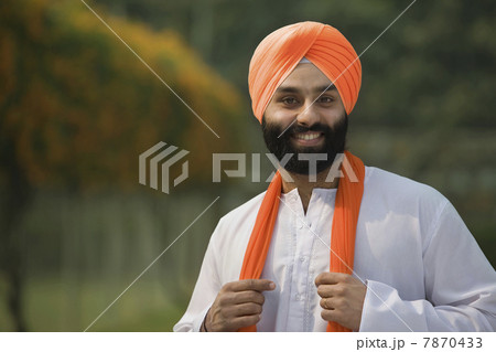 A Sikh man smiling A Sikh man smiling 7870433
