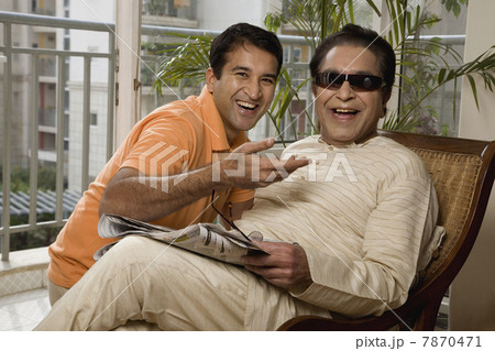 Portrait of father and son having fun Portrait of father and son having fun 7870471