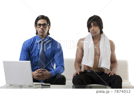 Two men posing together Two men posing together 7874012