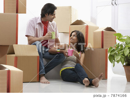 Couple having coffee Couple having coffee 7874166