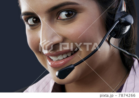 Executive with a microphone  7874266