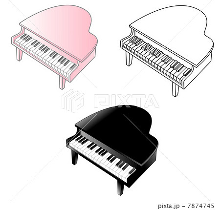ピアノのイラスト素材