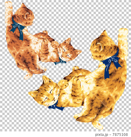 いたずらネコのイラスト素材