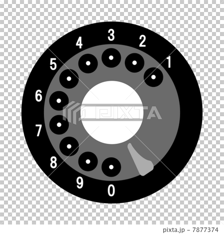 黒電話の回転ダイヤル 7877374