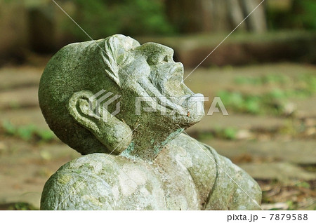 祈願・唱える羅漢像・側面横位置 7879588