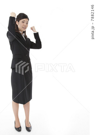 young business woman doing a guts pose 7882146