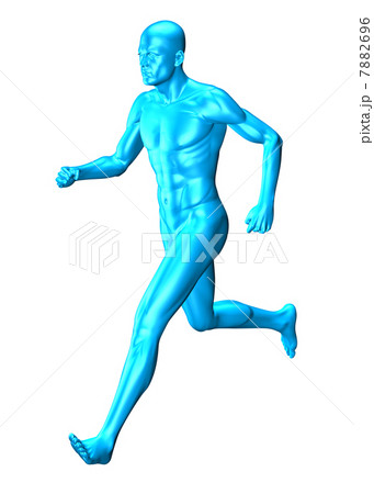走る男性のイラスト素材