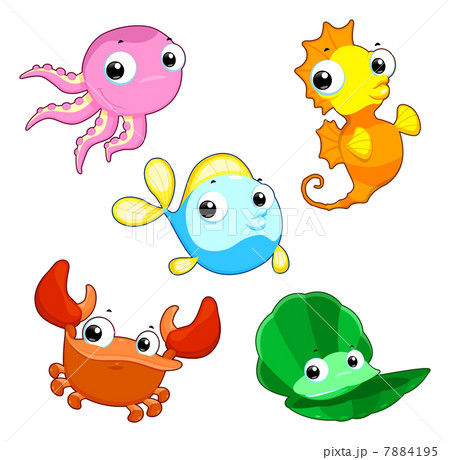 Happy sea family. Happy sea family. 7884195