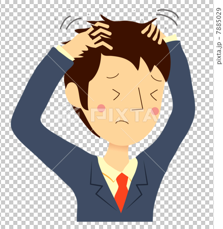 A man scratching his head A man scratching his head 7885029