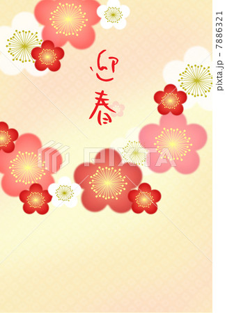梅柄年賀状 梅柄年賀状 7886321