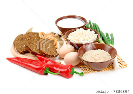 set of healthy food 7886394