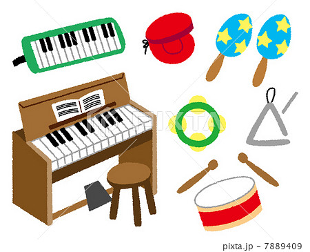 子供用楽器のイラスト素材