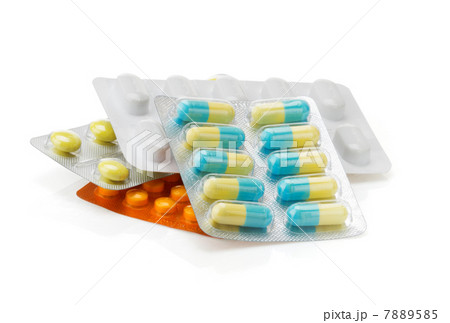pack of pills on white 7889585