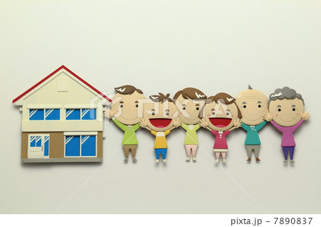 ペーパークラフトの家族 7890837