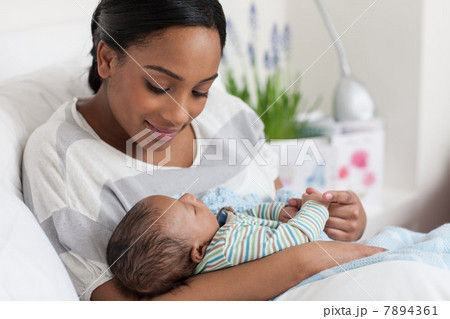 New mother and baby boy 7894361