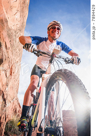 Portrait of mountain biker 7894429