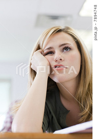Bored female high school student 7894748