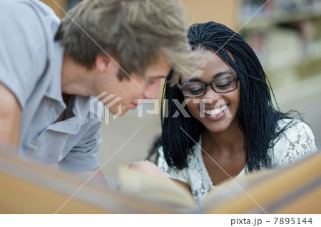 Two students in library Two students in library 7895144