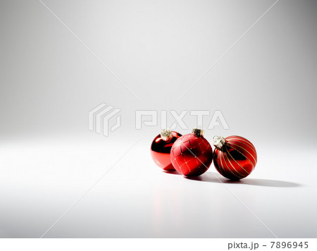 Three baubles, studio shot Three baubles, studio shot 7896945